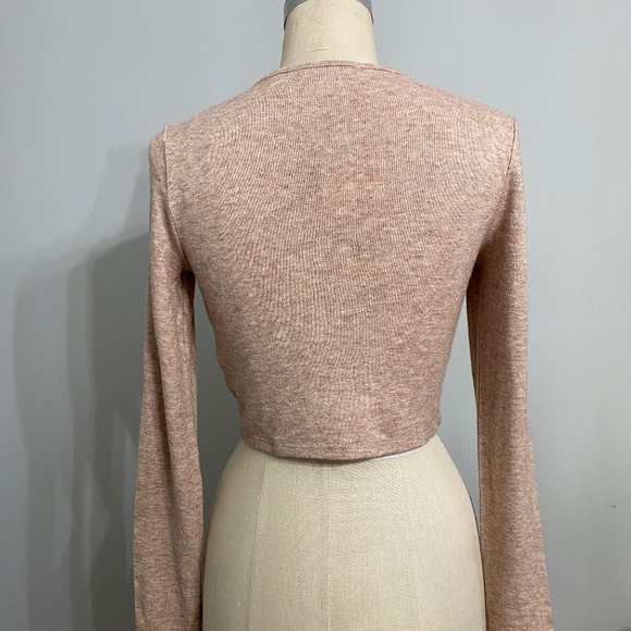 ZARA CROPPED BUTTON DOWN CARDIGAN - Picture 2 of 4